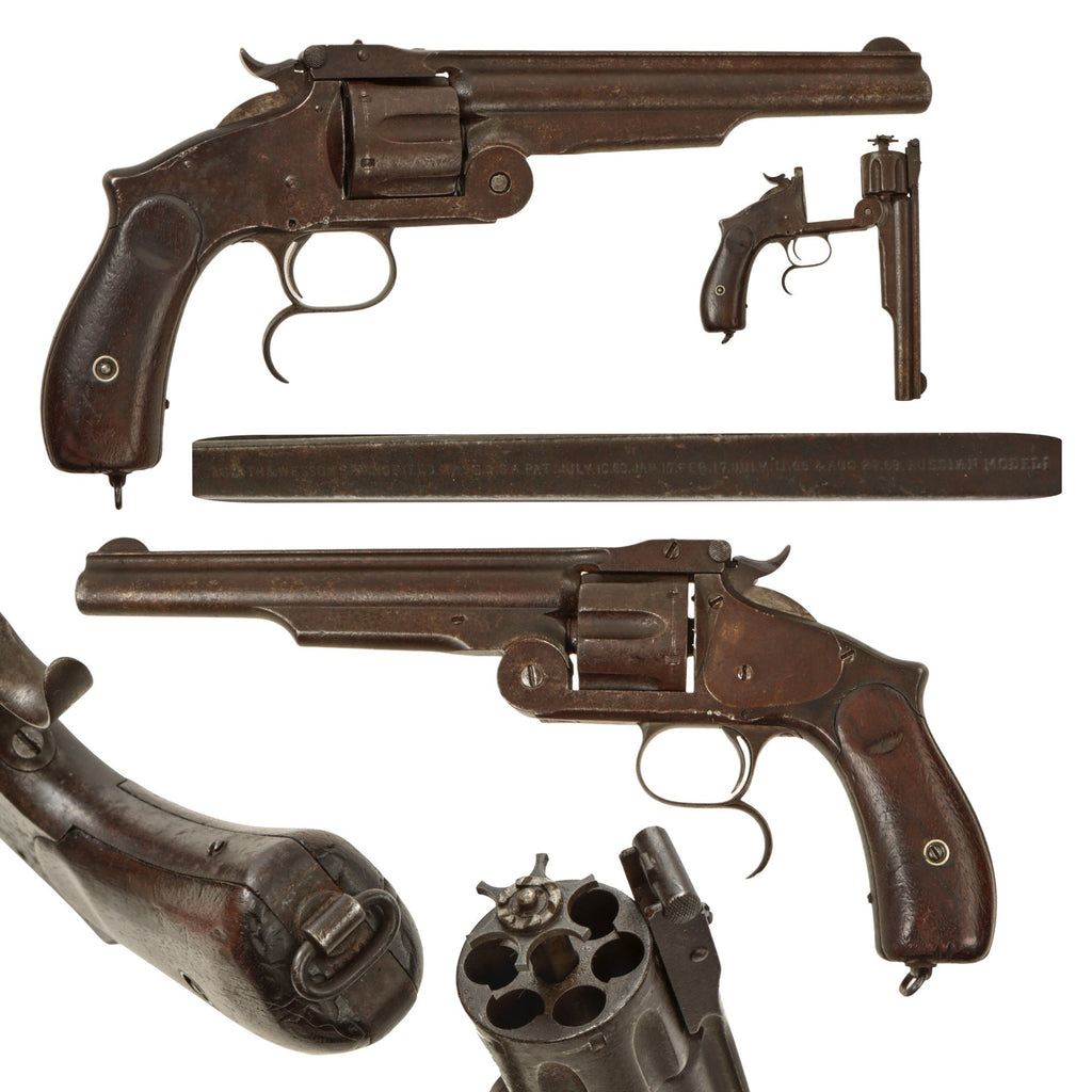Original U.S. Smith & Wesson Russian Third Model No. 3 .44cal. Revolver with "SH" Marking - Serial 35883 Original Items