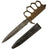 Original U.S. WWI Model 1918 Mark I Trench Knife by L. F. & C. with Quality Reproduction Scabbard Original Items