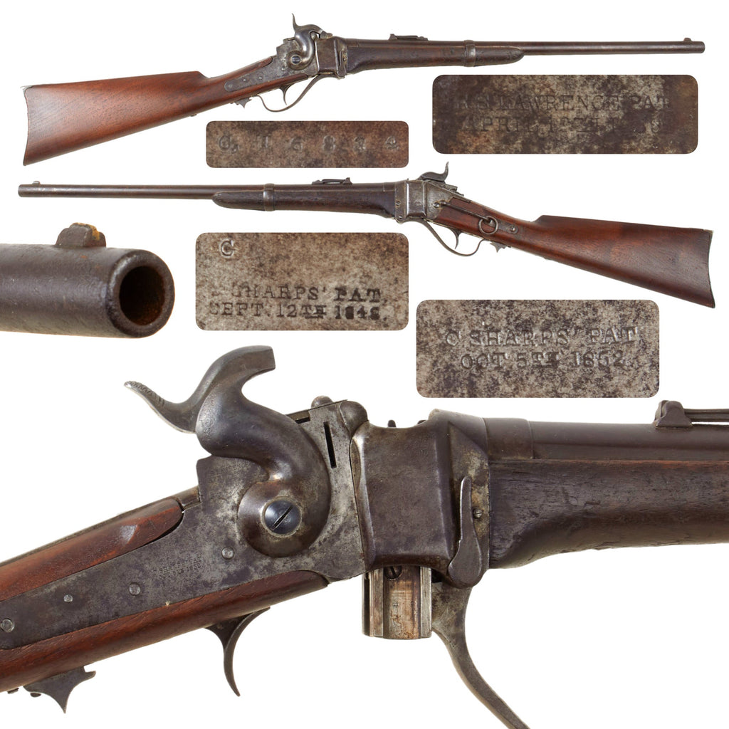 Original U.S. Civil War Sharps New Model 1863 Saddle-Ring Carbine Converted to .50-70 Govt. For Indian Wars - Serial C,16384 Original Items