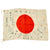 Original Japanese WWII Hand Painted Silk Good Luck Flag with Signatures & Page of Translations - 27½ x 40” Original Items