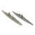 Original U.S. WWII Navy Large Scale German Ship Identification Models of Prinz Eugen & Admiral Scheef Model Ships by Comet Metal Products Co. - Two Total