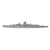 Original U.S. WWII Navy Large Scale German Ship Identification Models of Prinz Eugen & Admiral Scheef Model Ships by Comet Metal Products Co. - Two Total
