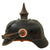 Original Imperial German WWI Prussian EM/NCO Infantry M1915 Pickelhaube Spiked Helmet Dated 1915 - Size 56 Original Items