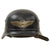 Original German WWII Luftschutz Civil Air Defense Beaded M40 Helmet with 56cm Liner & Chinstrap - marked Q64 Original Items