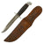 Original U.S. WWII Western G-46-6 "Shark" Fighting Knife with Correct Leather Scabbard & Worn-Down Blade Original Items