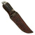 Original U.S. WWII Western G-46-6 "Shark" Fighting Knife with Correct Leather Scabbard & Worn-Down Blade Original Items