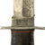 Original U.S. WWII Western G-46-6 "Shark" Fighting Knife with Correct Leather Scabbard & Worn-Down Blade Original Items