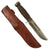 Original U.S. WWII Case 337-6”Q Fighting Knife in Inscribed Leather Sheath - Quartermaster “Q” Knife Original Items