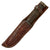 Original U.S. WWII Case 337-6”Q Fighting Knife in Inscribed Leather Sheath - Quartermaster “Q” Knife Original Items