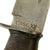Original U.S. WWII Case 337-6”Q Fighting Knife in Inscribed Leather Sheath - Quartermaster “Q” Knife Original Items