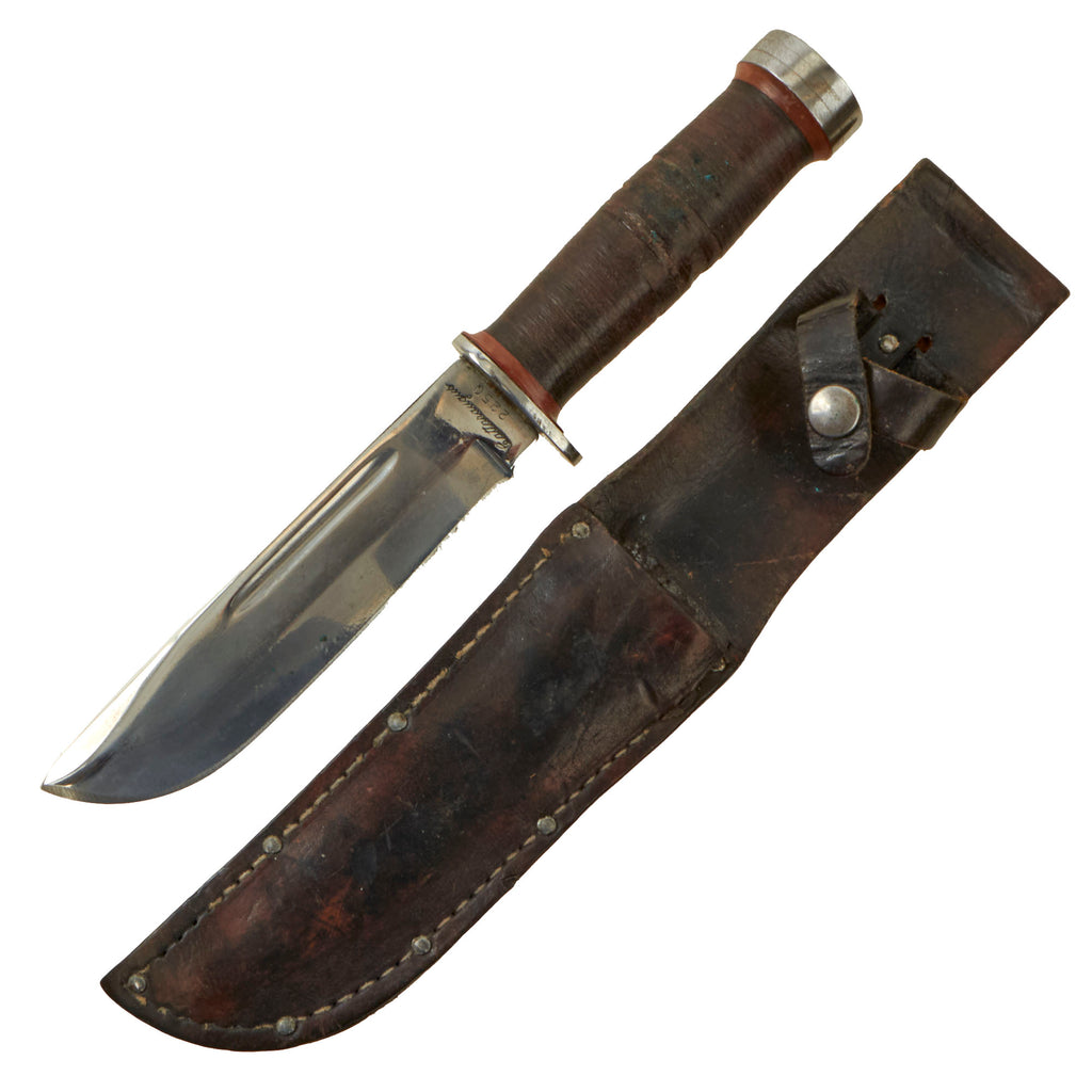 Original U.S. WWII Cattaraugus 225Q “Commando” Fighting Knife With Sheath Original Items