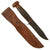 Original U.S. WWII USN Mark 1 Robeson ShurEdge No. 20 Fighting Knife with Wood Pommel and Leather Scabbard Original Items