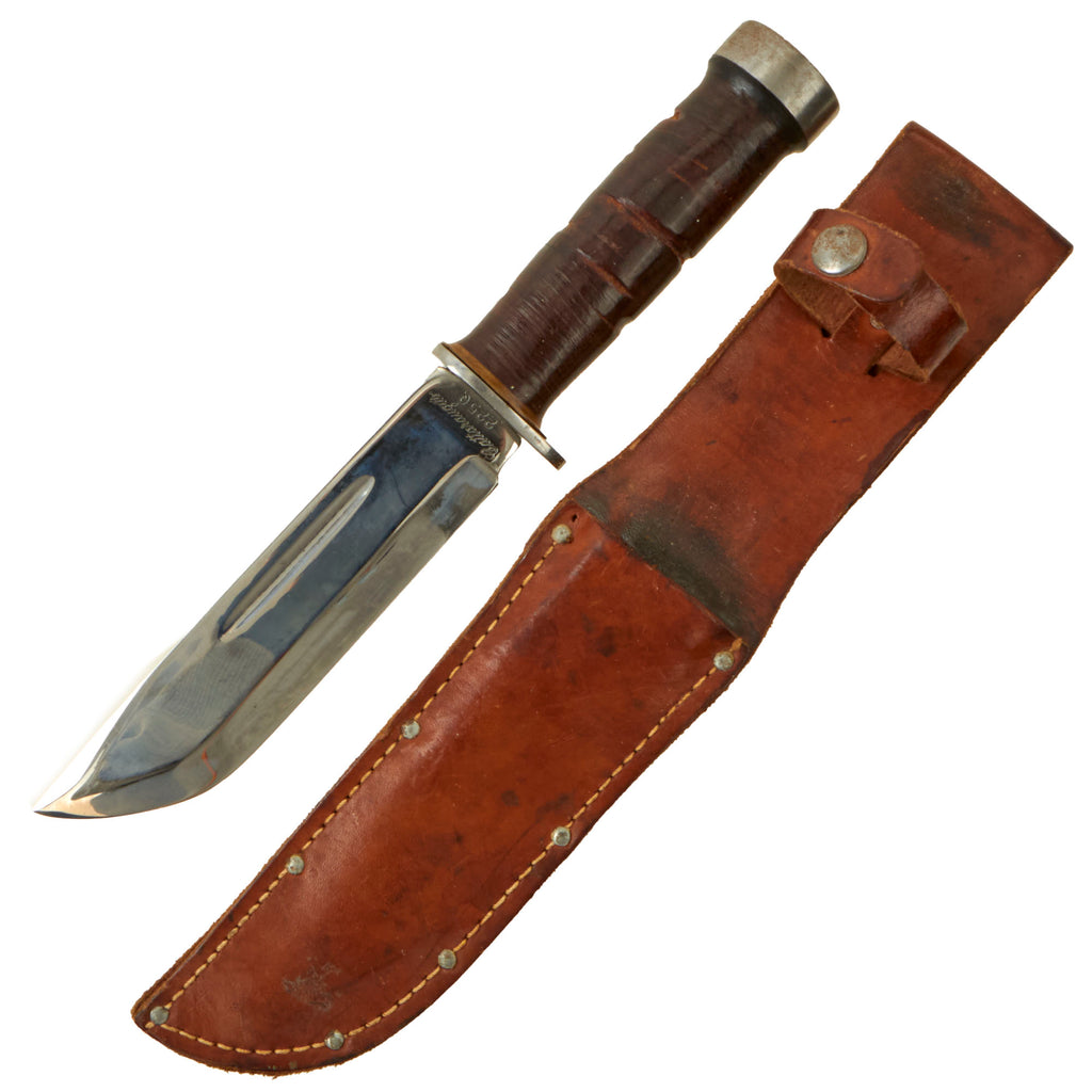 Original U.S. WWII Cattaraugus 225Q “Commando” Fighting Knife With Sheath Original Items