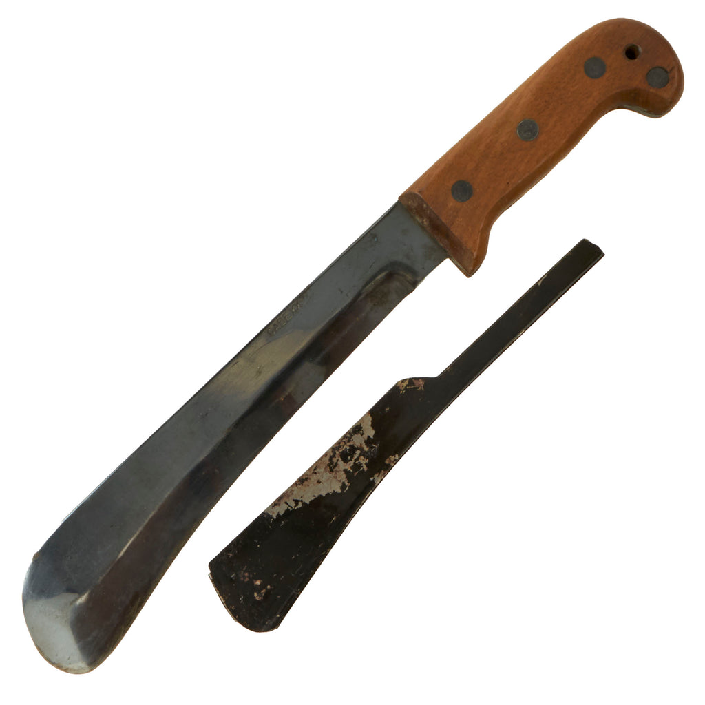Original U.S. WWII USAAF Case XX Airmen's “First Model” Non-Folding Survival Machete with Rare Blade Guard Original Items