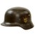 Original German WWII Extra Large Army Heer M40 Single Decal Steel Helmet with 1939 Dated 60cm Liner - Stamped Q68 Original Items