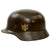 Original German WWII Extra Large Army Heer M40 Single Decal Steel Helmet with 1939 Dated 60cm Liner - Stamped Q68 Original Items