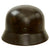 Original German WWII Extra Large Army Heer M40 Single Decal Steel Helmet with 1939 Dated 60cm Liner - Stamped Q68 Original Items