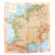 Original U.S. WWII Airborne "Zones of France" D-Day Silk Map - Dated March 1944 - WEA Western European Area - 22 ½” x 24” Original Items