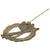Original German WWII Bronze Grade Panzer Assault Tank Badge - Unmarked Scoop Back Style Original Items
