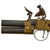 Original British Brass Framed Over and Under Flintlock Double Barrel Tap Action Pistol by Wikinson - circa 1815 Original Items