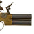 Original British Brass Framed Over and Under Flintlock Double Barrel Tap Action Pistol by Wikinson - circa 1815 Original Items