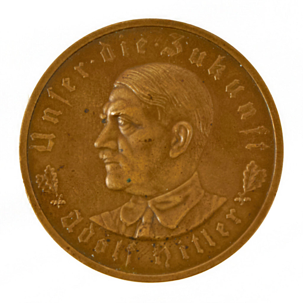 DRAFT Original German Pre-WWII NSDAP Ours the Future Propaganda Medal Commemorating 1933 AH Rise to Power Original Items
