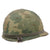 Original U.S. Vietnam War M1 Helmet with Mitchell Pattern Camouflage Cover and 1st Lieutenant’s P64 Liner