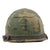 Original U.S. Vietnam War M1 Helmet with Mitchell Pattern Camouflage Cover and 1st Lieutenant’s P64 Liner