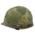 Original U.S. Vietnam War M1 Helmet with Mitchell Pattern Camouflage Cover and 1st Lieutenant’s P64 Liner