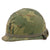 Original U.S. Vietnam War M1 Helmet with Mitchell Pattern Camouflage Cover and 1st Lieutenant’s P64 Liner