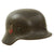 Original German WWII Luftwaffe M35 Double Decal Steel Helmet with 1940 Dated 56cm Liner - stamped EF66 Original Items