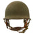 Original U.S. WWII 11th Airborne Division M1-C Paratrooper Front Seam Swivel Bale Helmet with Factory-Made Jump Liner by Westinghouse & Leather Chin-Cup - Correct WWII Configuration