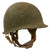 Original U.S. WWII 11th Airborne Division M1-C Paratrooper Front Seam Swivel Bale Helmet with Factory-Made Jump Liner by Westinghouse & Leather Chin-Cup - Correct WWII Configuration