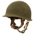 Original U.S. WWII 11th Airborne Division M1-C Paratrooper Front Seam Swivel Bale Helmet with Factory-Made Jump Liner by Westinghouse & Leather Chin-Cup - Correct WWII Configuration