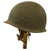 Original U.S. WWII 11th Airborne Division M1-C Paratrooper Front Seam Swivel Bale Helmet with Factory-Made Jump Liner by Westinghouse & Leather Chin-Cup - Correct WWII Configuration