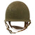 Original U.S. WWII 11th Airborne Division M1-C Paratrooper Front Seam Swivel Bale Helmet with Factory-Made Jump Liner by Westinghouse & Leather Chin-Cup - Correct WWII Configuration