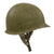Original U.S. WWII Korean War M1-C Paratrooper Helmet with Vietnam War Paratrooper Liner