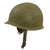 Original U.S. WWII Korean War M1-C Paratrooper Helmet with Vietnam War Paratrooper Liner