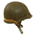 Original U.S. WWII Rear Seam Swivel Bale McCord M1 Helmet with Converted Paratrooper Seaman Paper Company Liner with Korean War Name & Serial Number Original Items