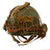 Original U.S. Korean War M1 McCord Front Seam Swivel Bale Paratrooper Helmet with Westinghouse CAPAC Paratrooper Liner & Helmet Net with Scrim Original Items