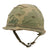 Original U.S. Vietnam War M1 Helmet with Mitchell Pattern Camouflage Cover and P64 Liner