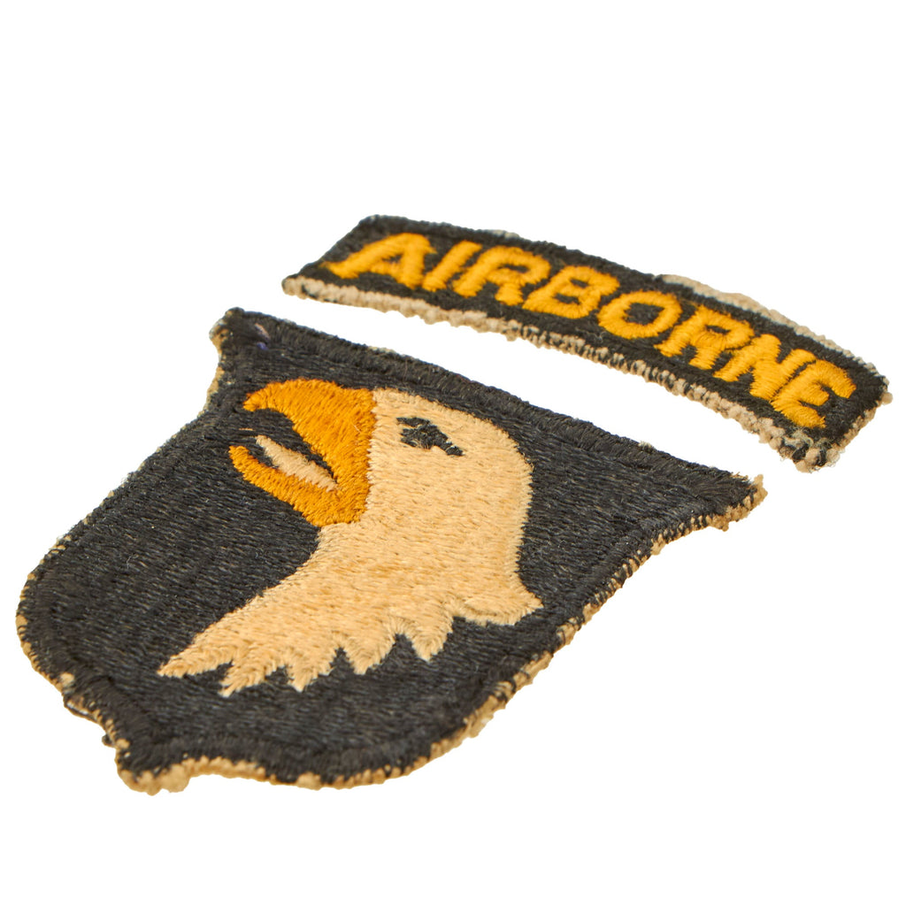 Original U.S. WWII Rare 101st Airborne Division White Tongue Patch wit ...
