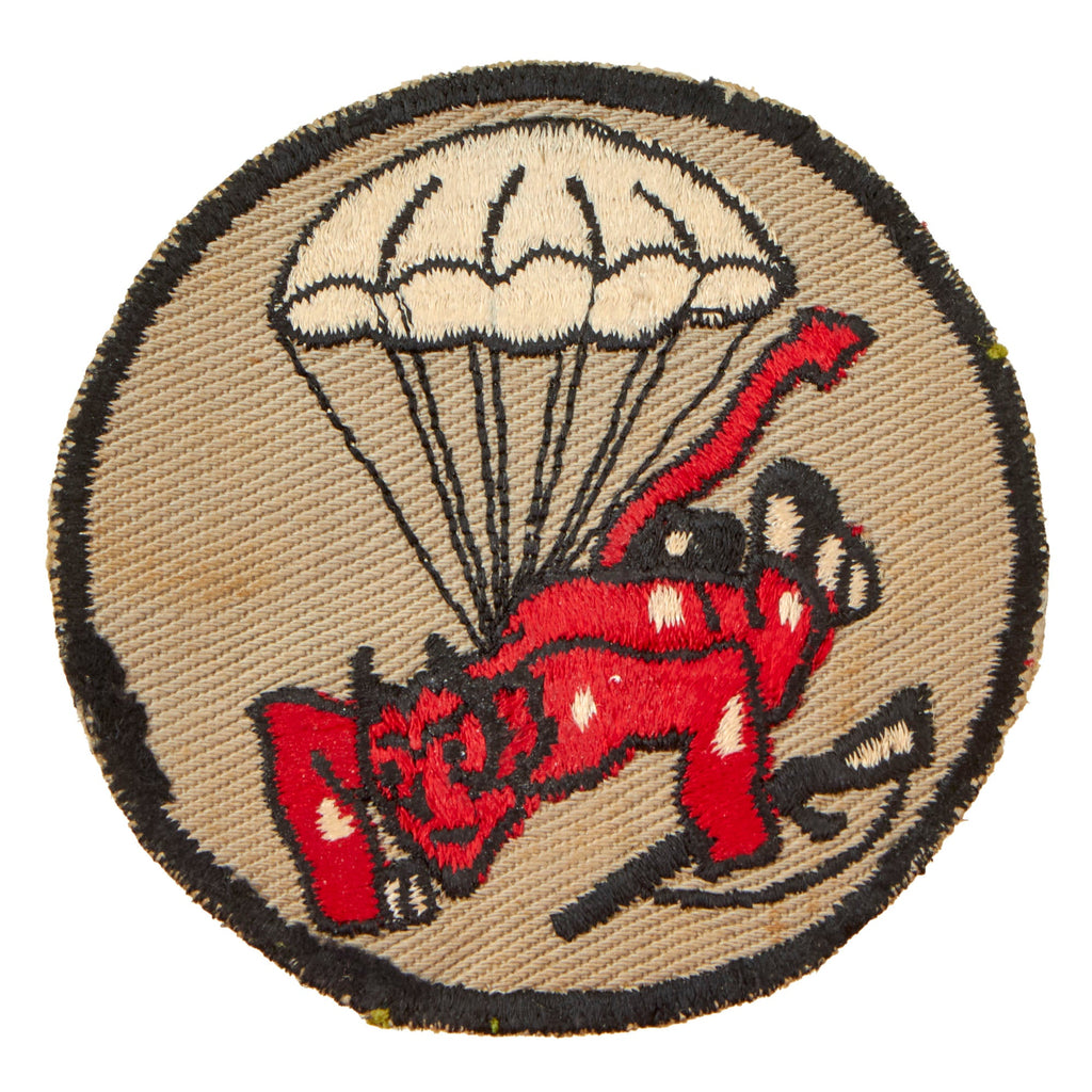 Original U.S. WWII 507th Parachute Infantry Regiment Pocket Patch - Raff's Ruffians - Rare Original Items
