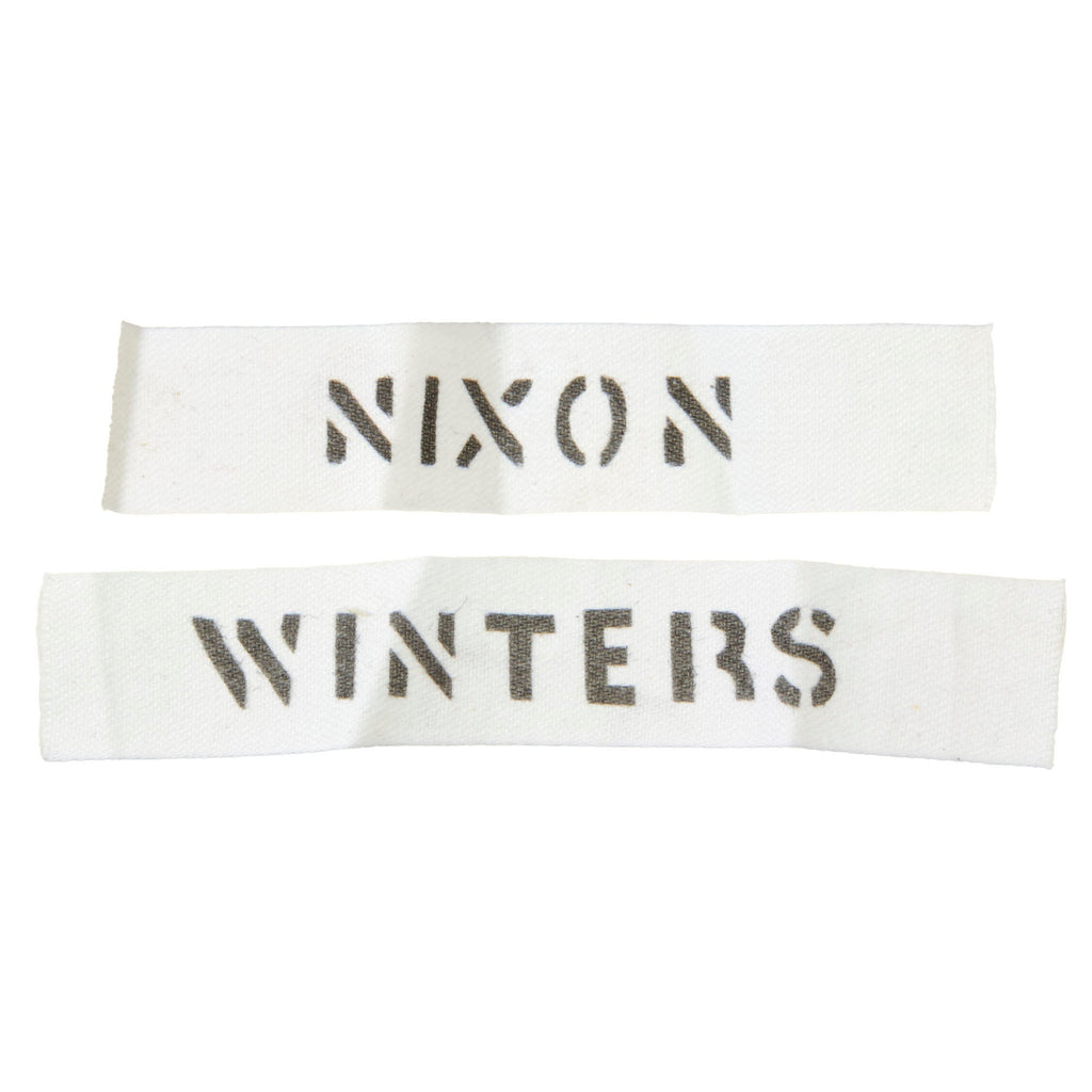 Original U.S. Band of Brothers Nixon & Winters Name Tapes Used in Show Original Items