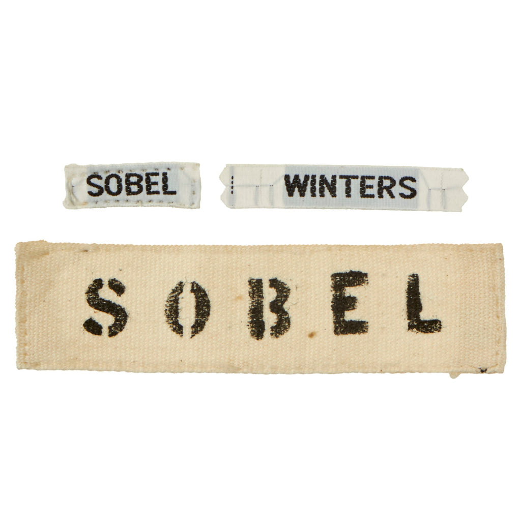 Original U.S. Band of Brothers Sobel Name Tape & Winters Jacket Tag Used in Show Original Items