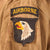 Original Band of Brothers Nick Chopping Stuntman Replica 101st Airborne M1942 Paratrooper Jump Jacket with Reinforcements & Blood Pack Remnants - Shot Through Back Original Items