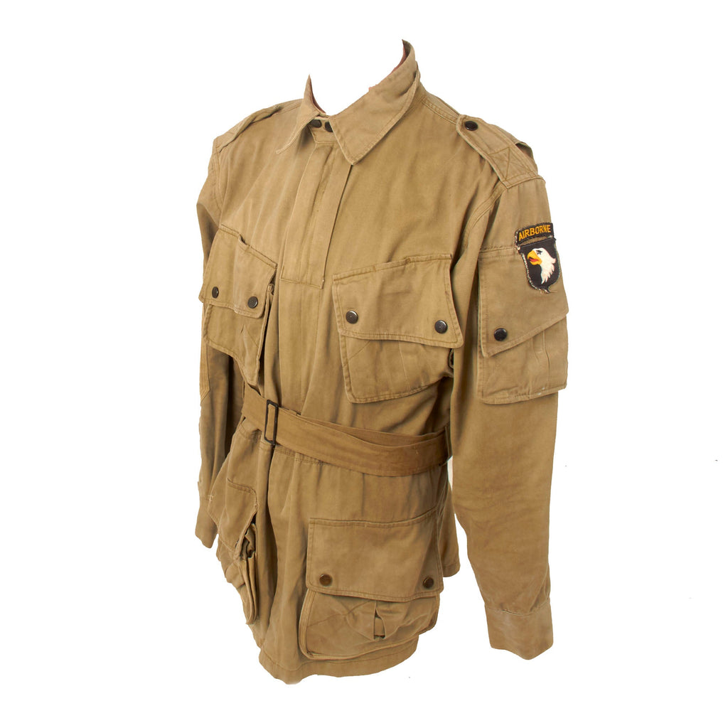 Original Band of Brothers Nick Chopping Stuntman Replica 101st Airborne M1942 Paratrooper Jump Jacket with Reinforcements Original Items