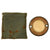 Original U.S. WWII Paratrooper D-Day Normandy Invasion Clip On Luminous Disc Helmet Marker with Original Pouch Original Items