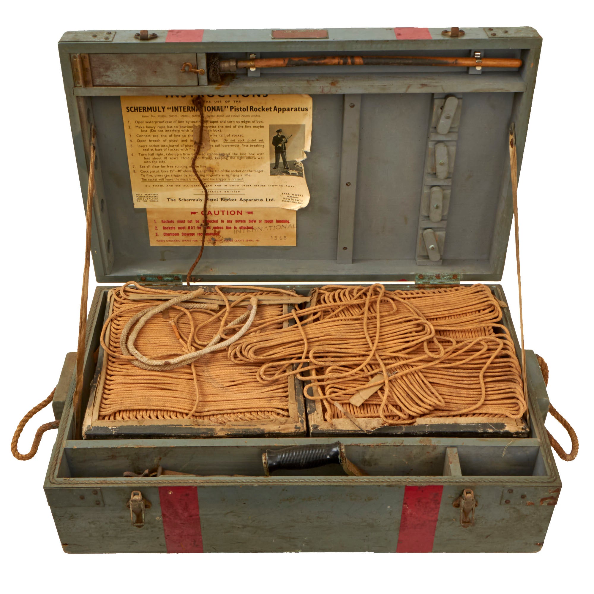 Original British WWII Japanese-Issued International Schermuly Pistol R ...