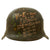 Original German WWII USGI Decorated 176th General Hospital M42 Army Heer Helmet with Inscribed Relic Liner - Stamped NS64 Original Items